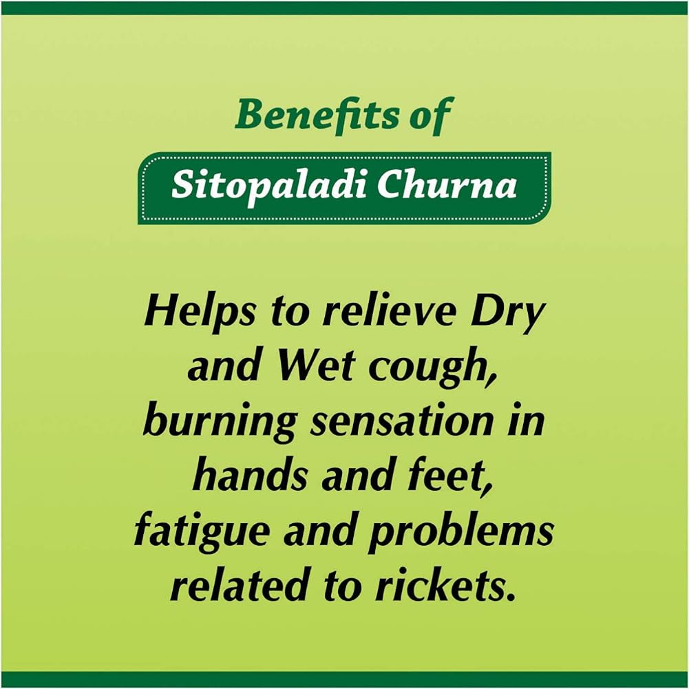 Baidyanath Asli Ayurved Sitopaladi Churna 60 G X  Pack of 2 for Cough Relief and Wellness Support