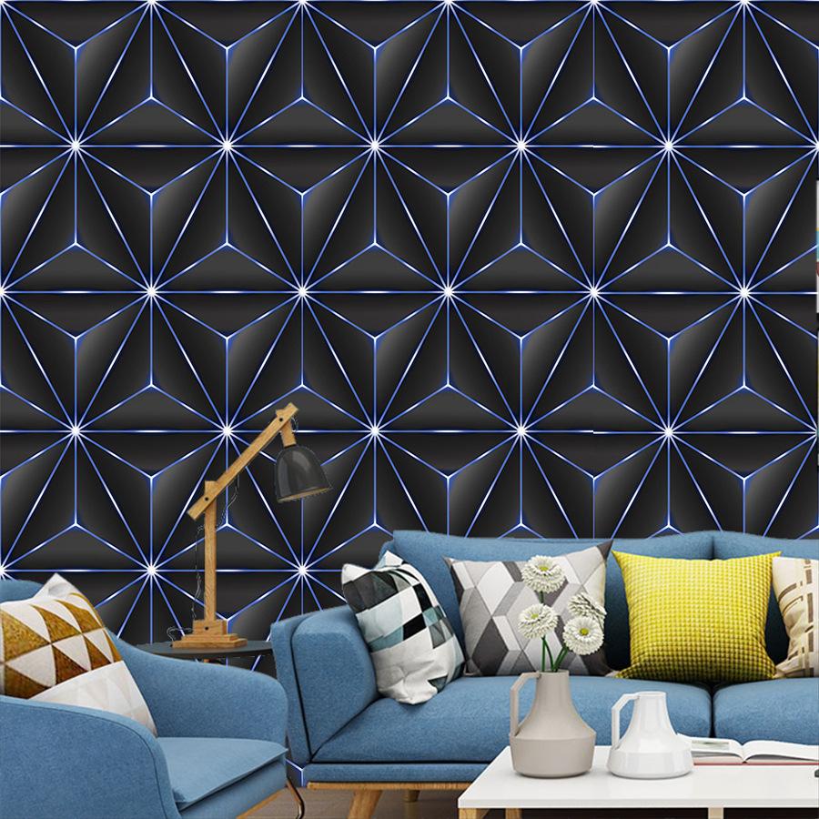 3D Geometry Pattern Peel and Stick Wallpaper Self Adhesive Contact Paper Removable Waterproof Wallpaper For Furniture Renovation
