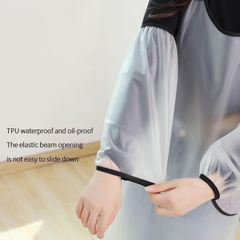 Водонепроницаемые нарукавники из термополиуретана, устойчивые к грязным домашним работам, уборка, рукава-манжеты, нарукавники, кухонные фартуки, аксессуары
