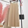 Женская классическая юбка А-силуэта с высокой талией, длинная, утягивающая, плиссированная юбка
