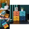 Compact Desktop Organizer Storage Box With Mini Drawers For Efficient Organization
