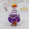 Finished Crochet Christmas Tree Decor Handmade Artificial Knitted Tabletop Ornament  Christmas Day