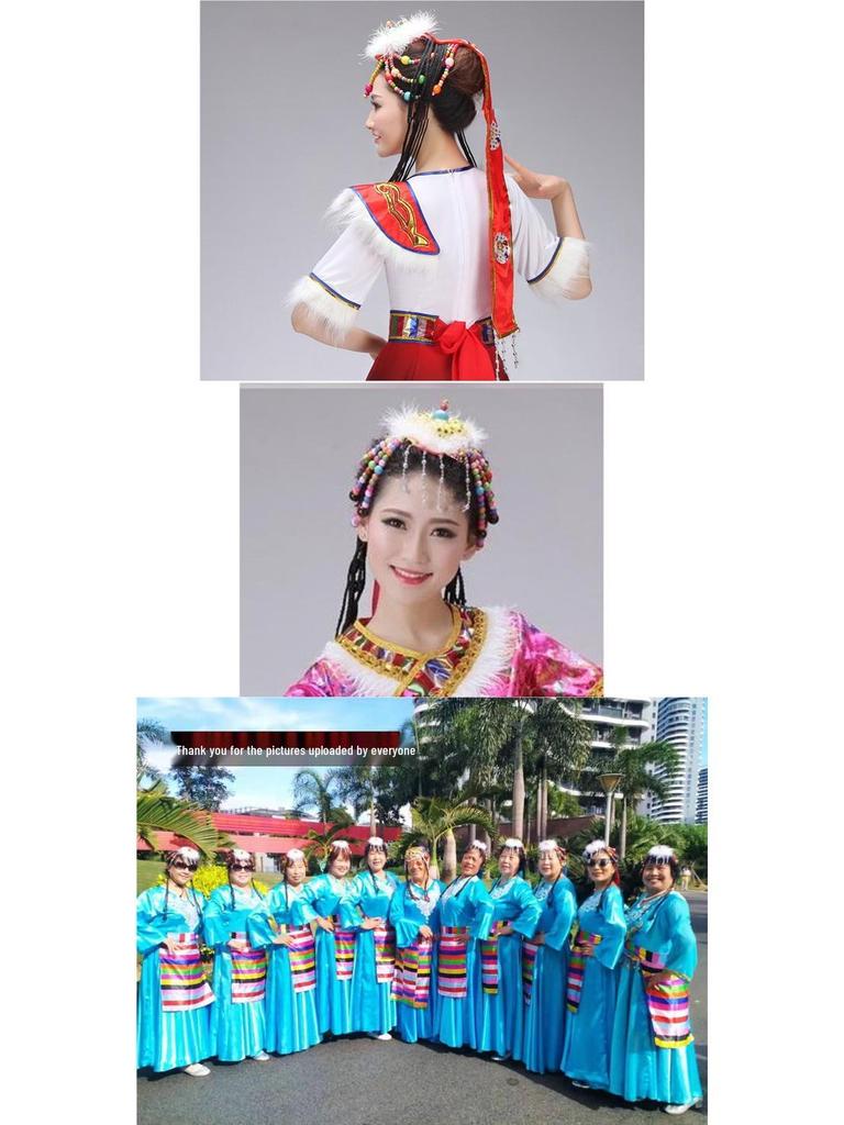 Тибетские этнические женские украшения для волос: Цветочные головные уборы и украшения