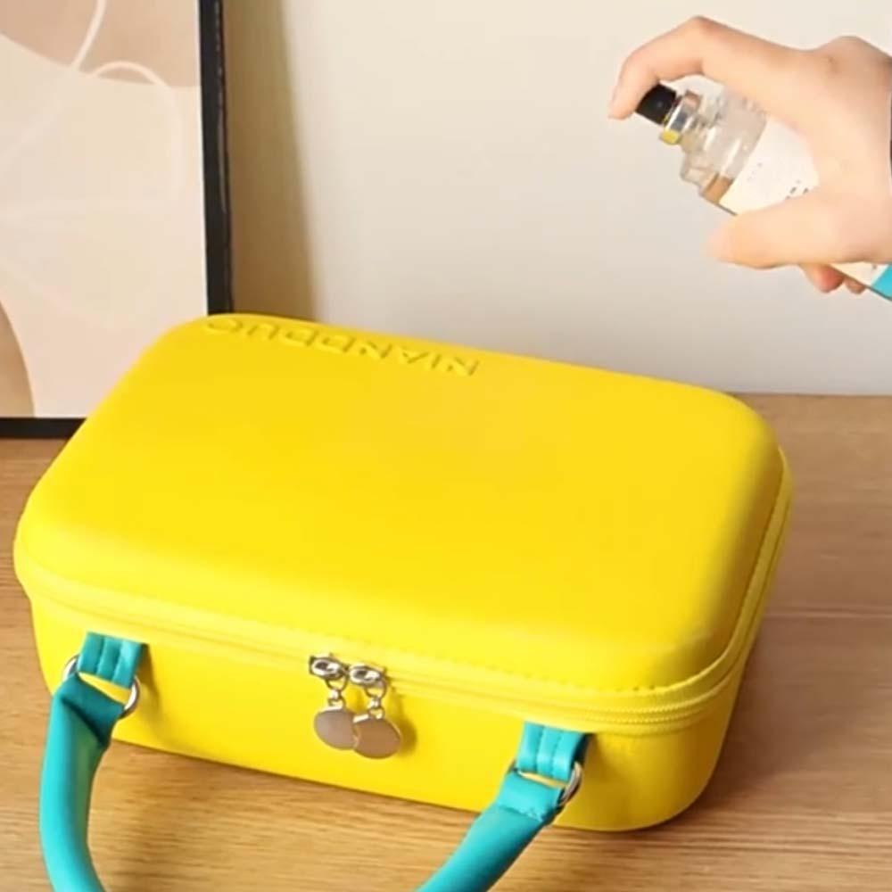 Dopamine Color Handheld Makeup Bag Large Capacity Portable Cosmetic Case Cosmetician