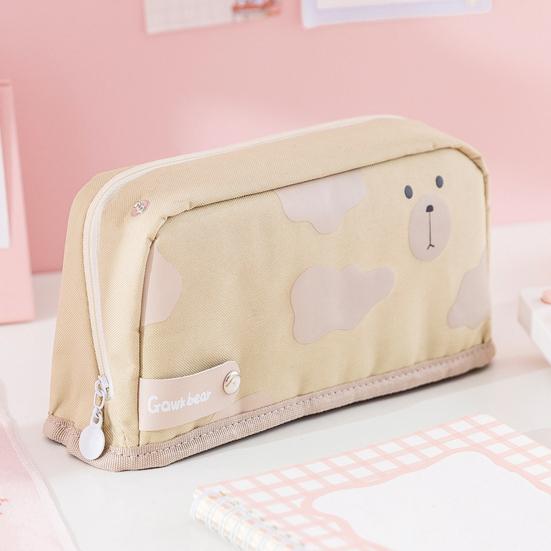 Pen Holder Large Capacity Cartoon Pattern Oxford Cloth Creative Colorful Pencil Case Bags for Students