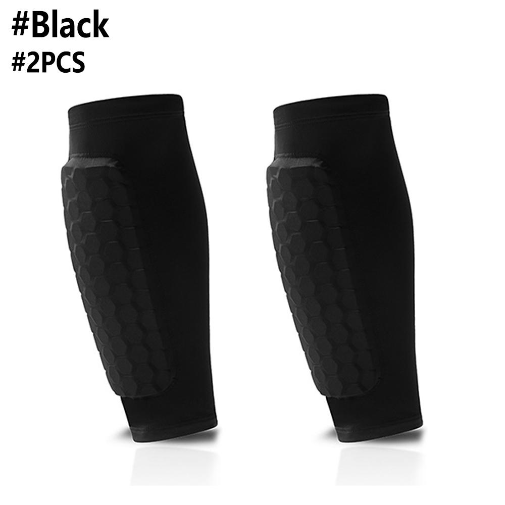 2PCS Soccer Shin Guards Shin Pad,Calf Compression Sleeve with Honeycomb Pads,Support for Shin Splint Baseball Boxing Kickboxing 1