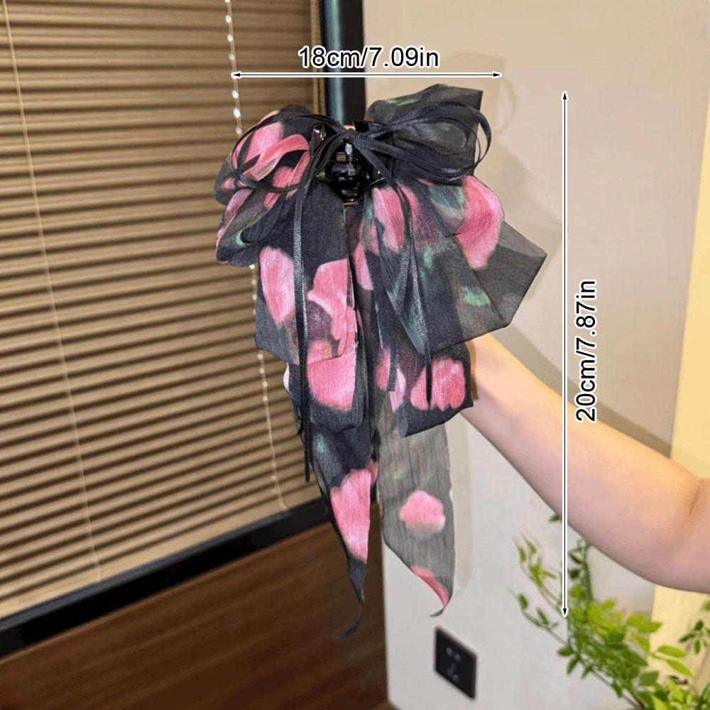 1Pcs Elegant Tail Clips Fashionable Hair Claw Durable Chiffon Hair Clip  Hair Accessories