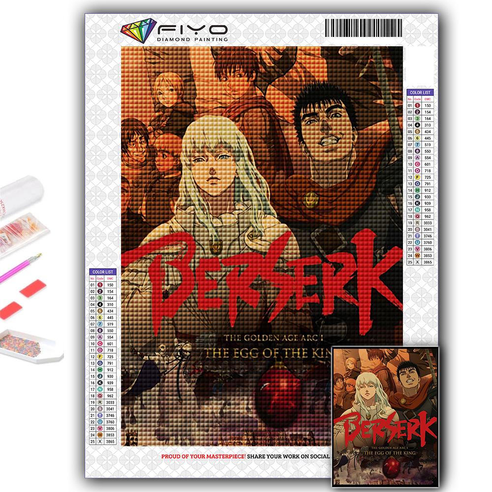 Алмазная картина Аниме Берсерк Алмазная мозаика Ремесло Алмазная вышивка Картина