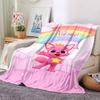 Custom Name Rainbow Fox Adventure blanket for Couch & Bed, Plush Cozy Fuzzy Blanket Super Soft & Warm Blankets for Fall and Winter. 0908190