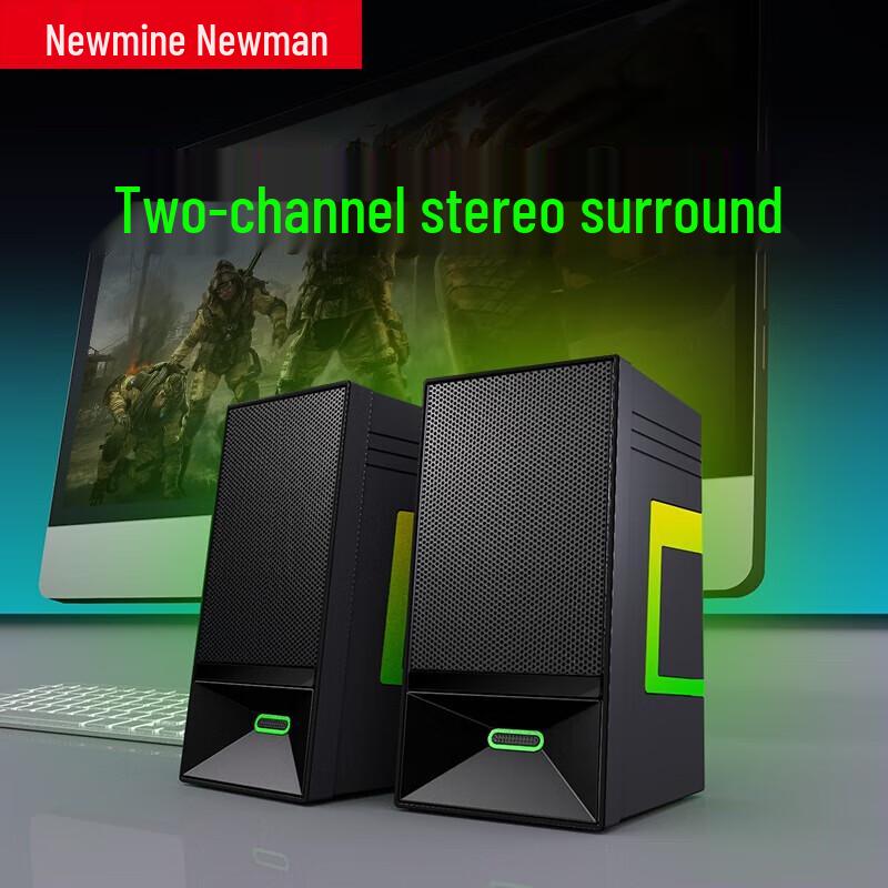 Newmine V4 Bluetooth 5.3 Desktop Computer Speaker CN plug (adapter included)