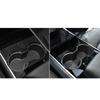 For Tesla Model 3 Car Styling Car Interior Gear Shift Box Panel Cover Water Cup Frame Sticker Trims Protection Auto