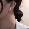 Новые высококачественные серьги-цветы Niche Earrings Earbers Temperament Earrings Simple Earrings Earrings Nourish Ear Holes