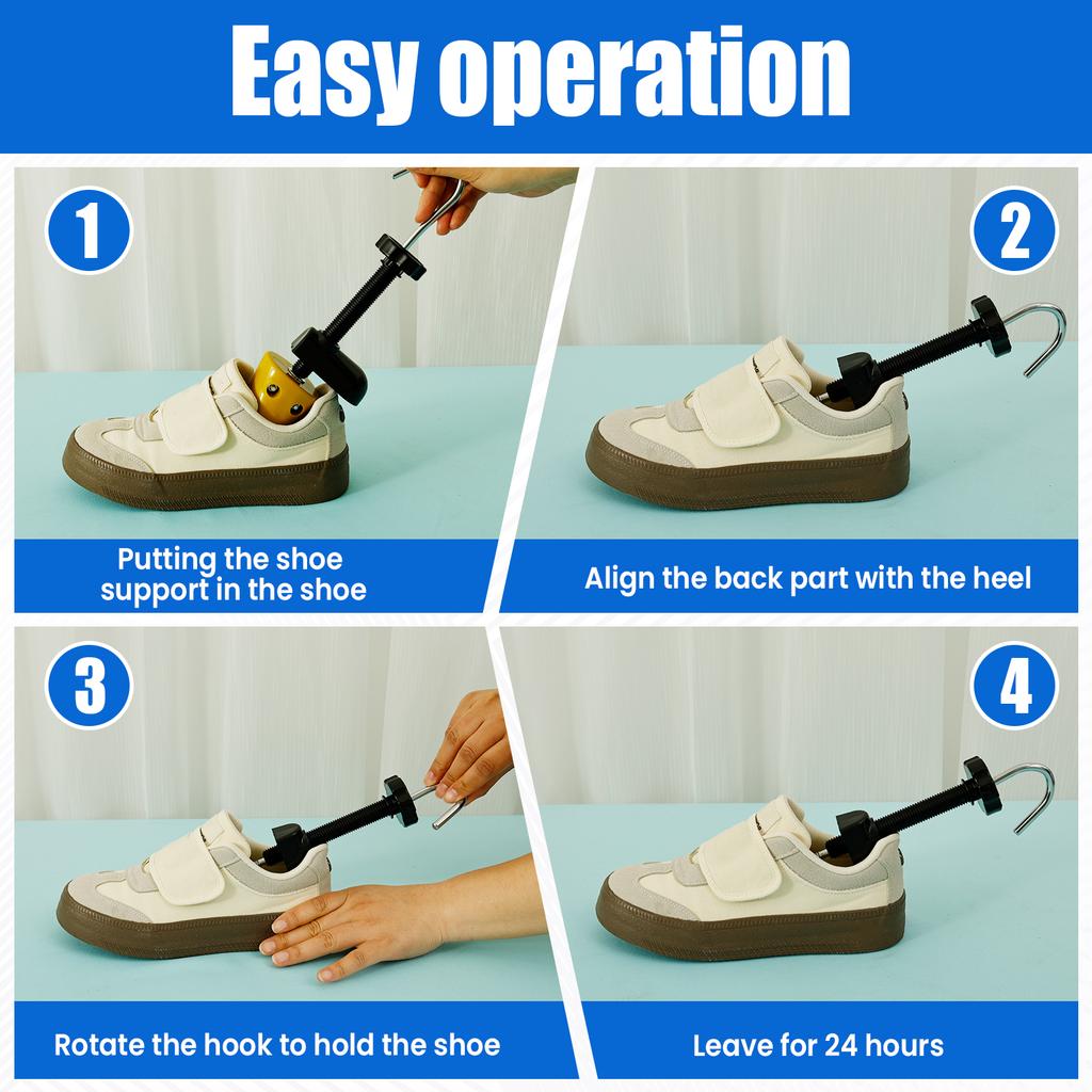 2 шт. Растяжка для обуви Многофункциональные колодки для обуви Регулируемые Универсальные Растяжки для кроссовок Ботинок для мужчин и женщин