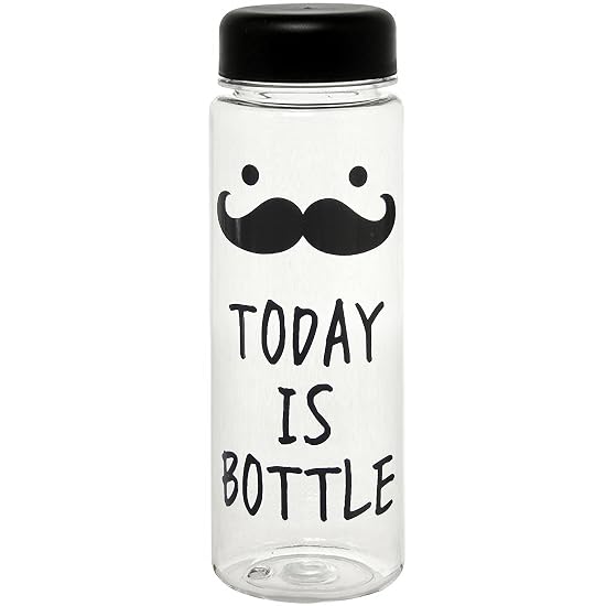 Stylish Clear Bottle Water Bottle 500ml TODAY IS BOTTLE