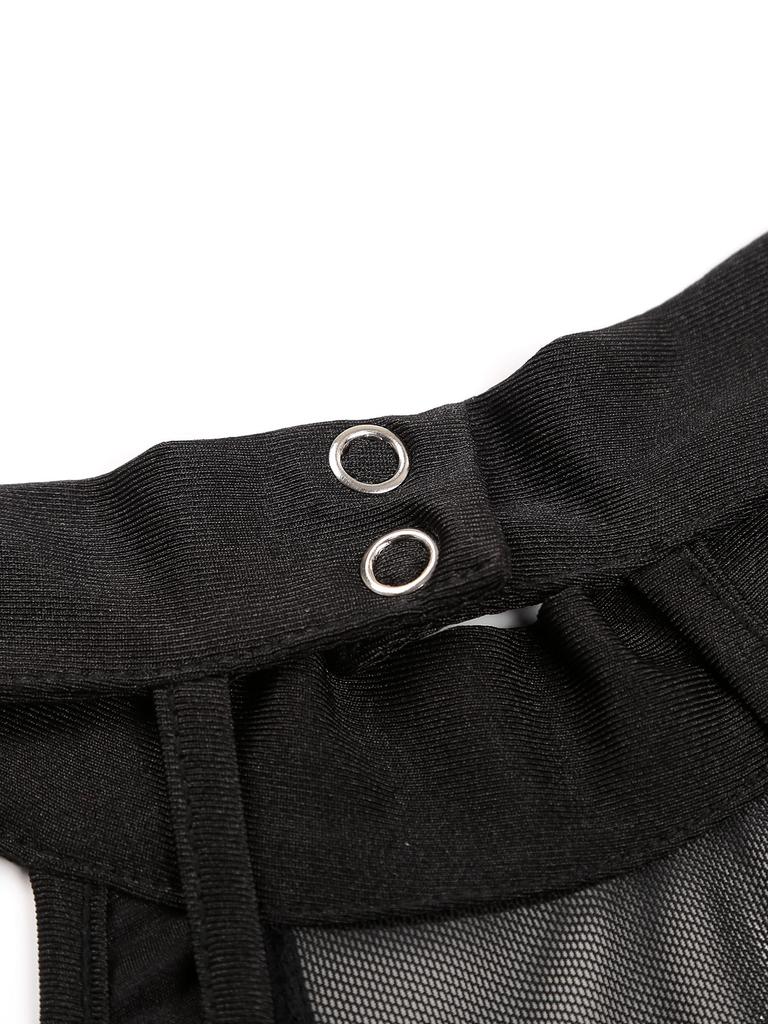 Womens Latin Dance Costume Sparkling Sequin Color Block Patchwork Bodysuit Sleeveless Fringed Leotard