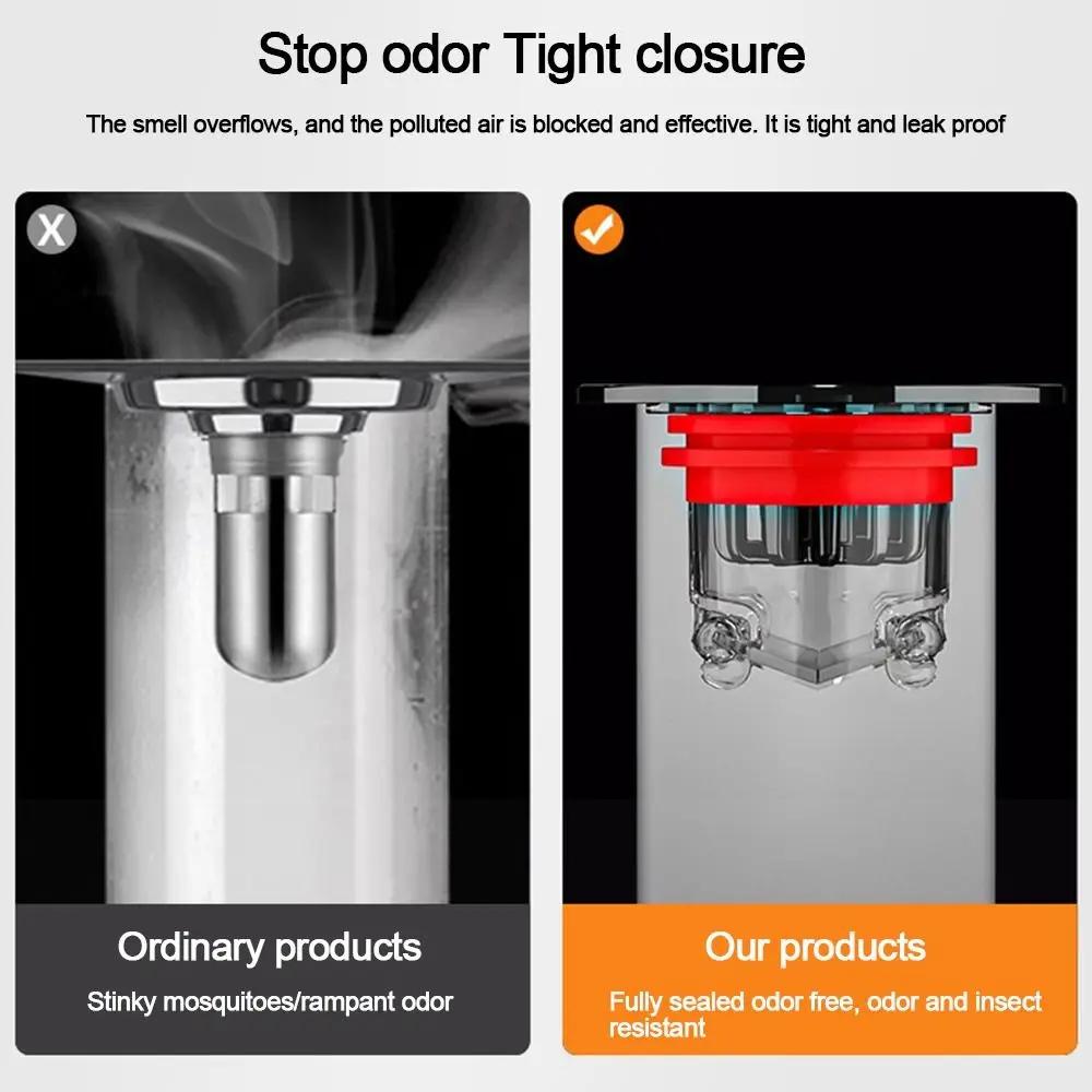 Предотвращение обратного потока в душевой сливной системе Dectable Anti-Drain Filter Plug Universal Fast Draining Floor Drain