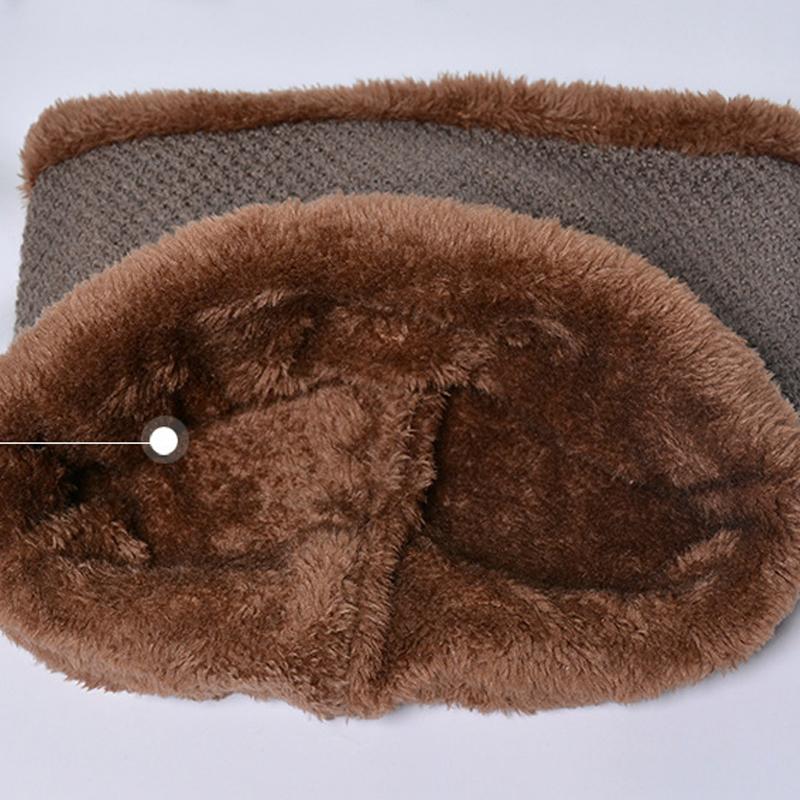 Осенне-зимняя мужская шапочка Skullies, женская кепка, шарф, костюм, бархатный пуловер, уличная теплая вязаная шерстяная кепка с рукавами