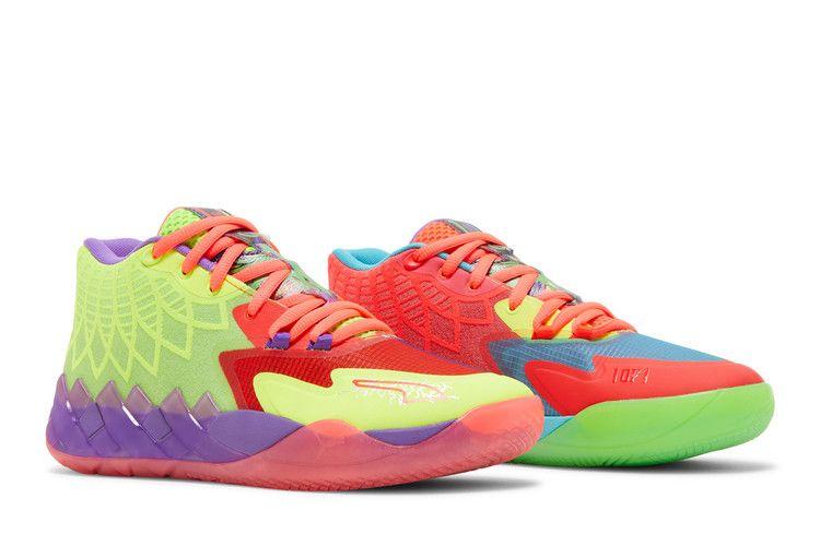 Мужские кроссовки Puma LaMelo Ball MB.01 Be You Зеленый Геккон/Красный Взрыв