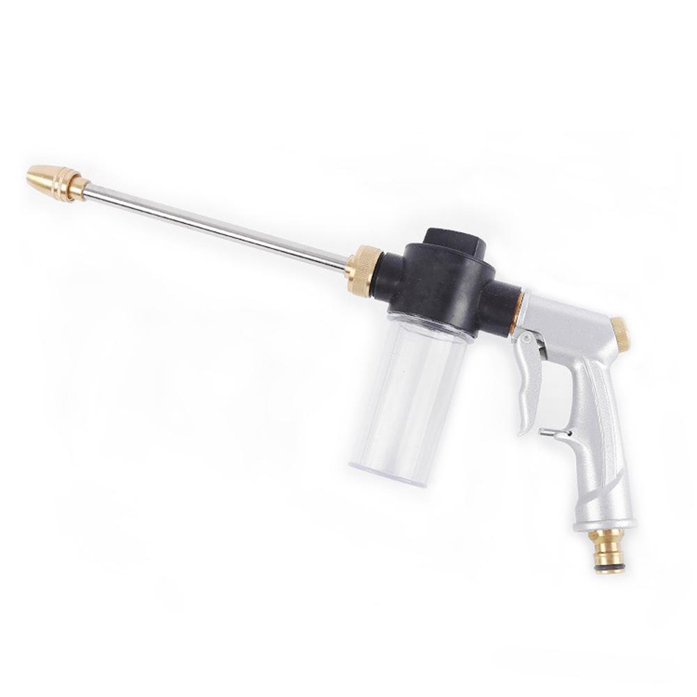 Car Washing Tool High Pressure Sprinkler Full Metal Hose Foam Sprayer Garden Watering Tool with 360 degrees  Rotating