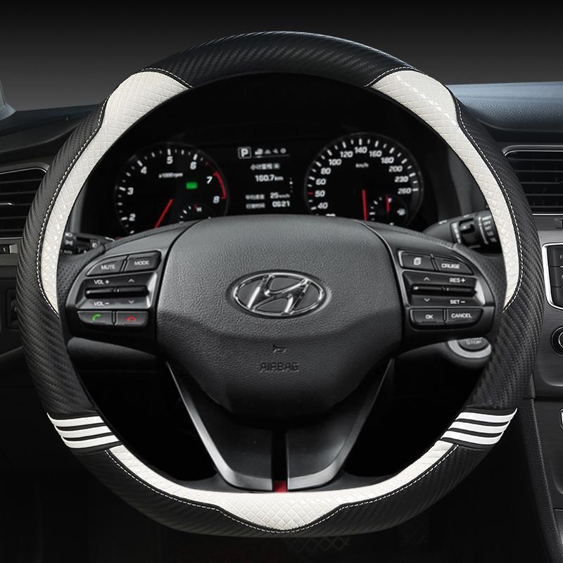 Чехол на руль автомобиля для Hyundai i40 i30 i20 i10 ix35 ix25 Tucson Accent Elantra Santa Fe Creta Solaris Kona Автоаксессуар