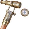 Трость викторианская трость с викторианским телескопом-компасом наверху Трость подарочная декоративная трость с латунной ручкой складная морская