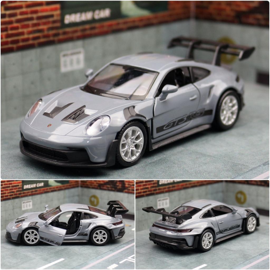 1:36 Porsche 911 992 GT3 RS Alloy Track Racing Car Model Diecast Metal Sports Car Vehicles Model Simulation Collection Kids Gift