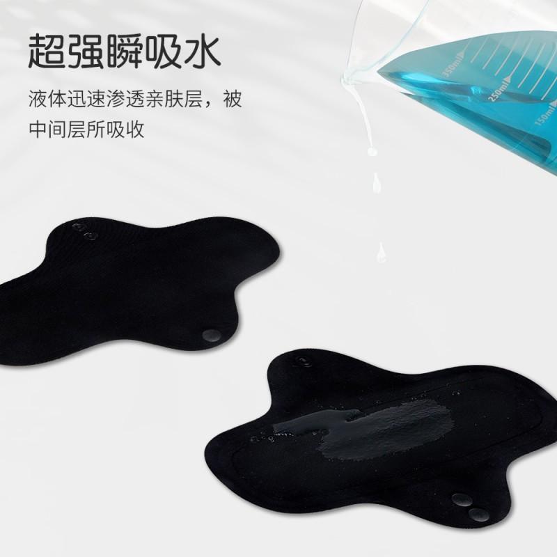 Reusable Washable Cotton Panty Liner Women Soft Breathable Daily Use Sanitary Pad Without Wings