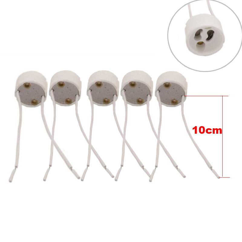 GU10 Держатель цоколя лампы Конвертер Светодиодная лампа Разъем для галогенной керамической лампы Разъем для провода