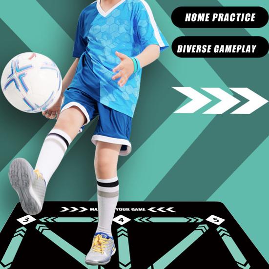 Футбольный коврик для тренировки шагов Футбольное тренировочное оборудование Износостойкий Контроль дриблинга Амортизация