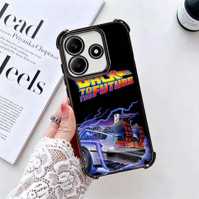 Защитный чехол с покрытием «Назад в будущее» для Xiaomi Redmi Note 14 15 Pro Plus 13 12 11 11S 11T 10 9S 9 5G, противоударный с подушкой безопасности