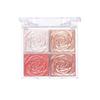 GHSHOP Highlighter Eyeshadow Makeup Shimmer Contouring Blush для женщин, 6,8 см x 6,8 см x 1,3 см, паста, стиль A, 1 шт.