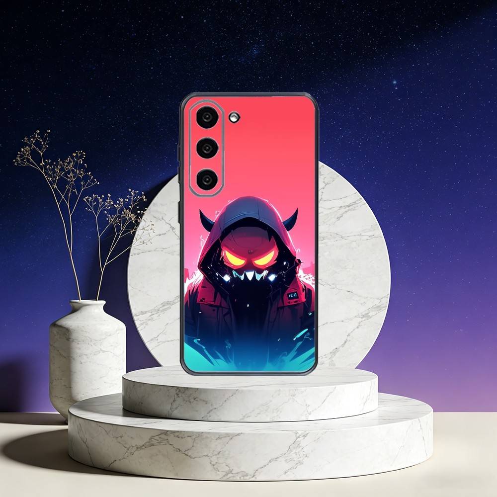 Cool Masked Guy Phone Case For Samsung Galaxy A73,A72,A71,A70,A53,A52,A51,Others Soft Black Cover
