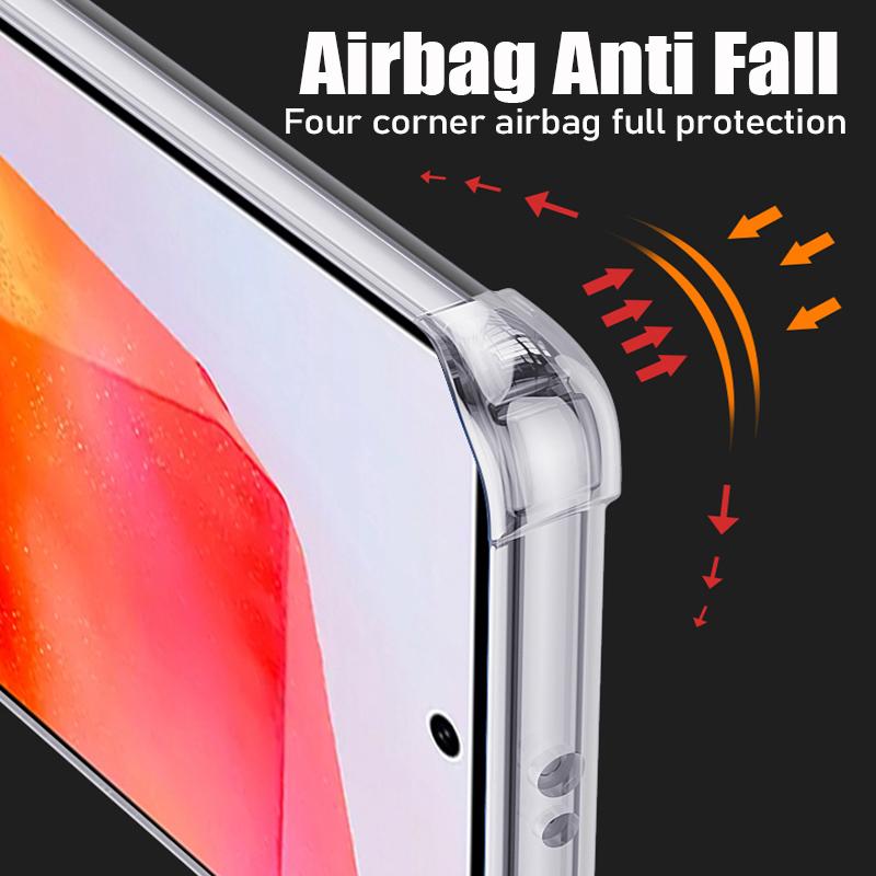 Прозрачный чехол для телефона для Samsung Galaxy S25 S24 S22 Ultra S23 Plus Fe Силиконовый мягкий чехол для Samsung A16 A26 A36 A56 A55 A35 A15 A54