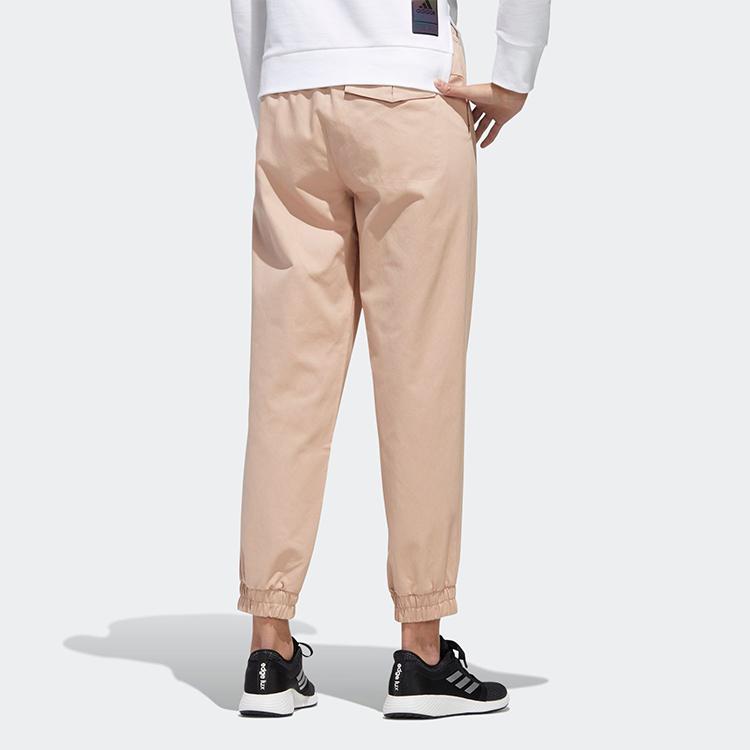 Adidas Sty Wv New Pt Повседневные спортивные длинные брюки Женские брюки Жемчужно-розовые GF0116