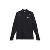 Printed Logo Stand Collar Long Sleeve T-Shirt Men Tops Black DD5663-010