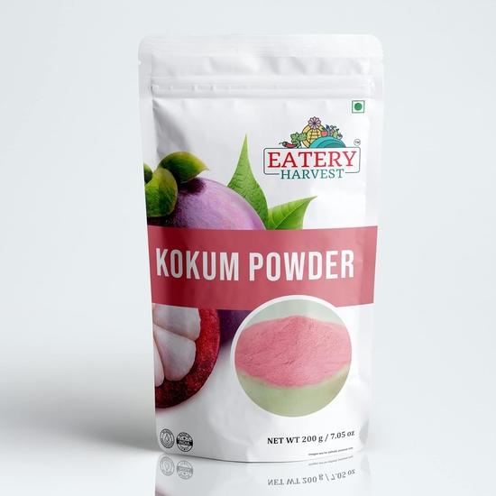 EATERY HARVEST by Saipro Kokum (amsul) Powder 200 G| All In One Souring Agent | For Sherbet, Sol Kadhi Soups, Summer Coolent Beverages All Natural