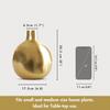 Металлическая ваза для цветов для домашнего декора, гостиной, офиса, свадьбы | Настольный декоративный элемент для фестивалей, дня рождения, золотая ваза, 1 шт. (Цветок в комплект не входит)