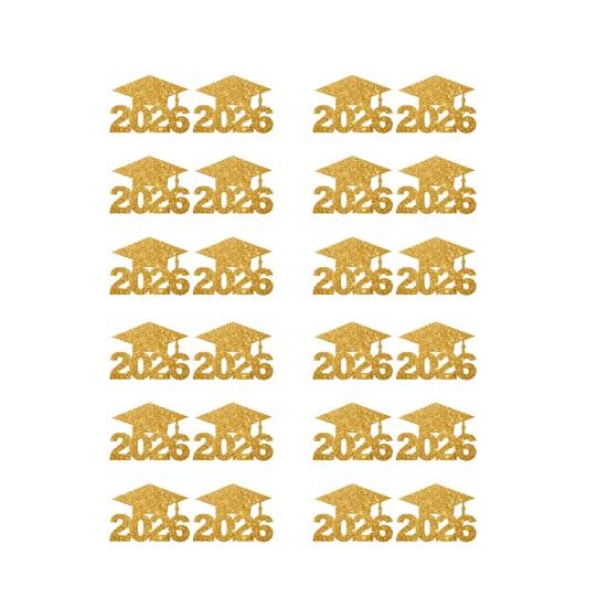 Украшения для выпускного 2026 года, centerpiece для стола на вечеринку по случаю выпускного с подвесными карточками и декоративными топперами, набор декора на тему церемонии для обеденного стола