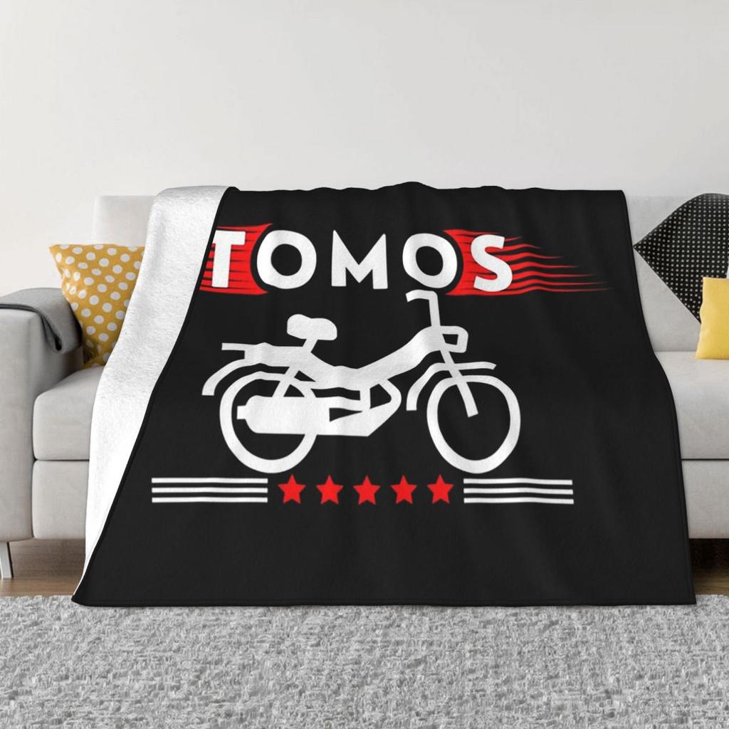 Плед для мопеда Tomos Мягкий теплый фланелевый плед Покрывало для кровати Гостиной Пикника Путешествий Домашнего дивана