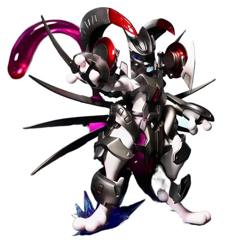 In-Stock PokMon Armored Mewtwo Figure Bkm Anime Manga Merchandise Static Statue Model Trendy Toy Chassis Ornament Collect Gift