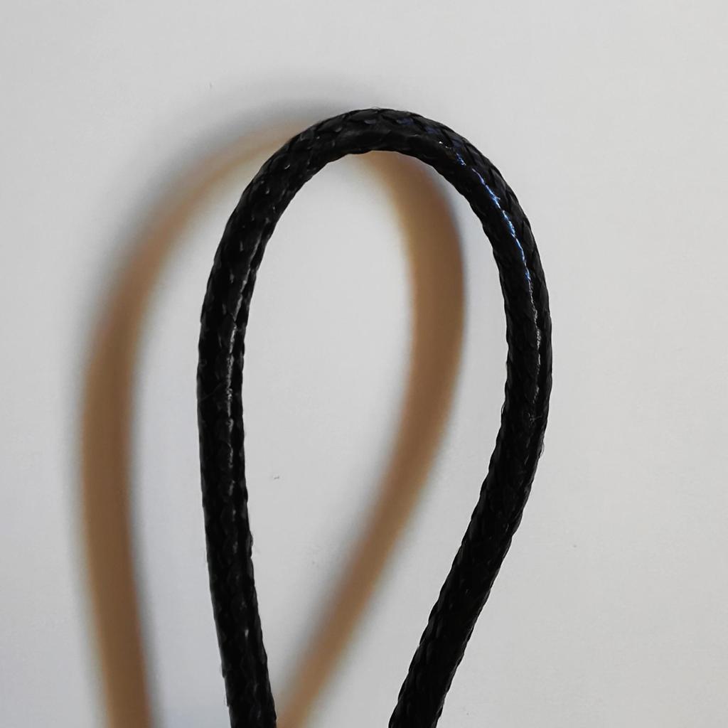 Корейская черная вощеная веревка, 1,0 мм-3 мм, ручная работа для браслетов и ожерелий