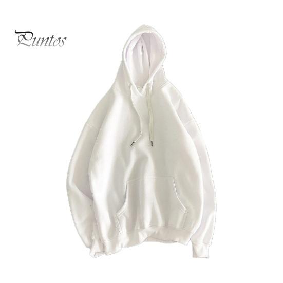 Осень-зима Мужская бейсбольная толстовка с капюшоном Свободный однотонный свитер с большим карманом и завязками на шнурке С капюшоном Эластичные манжеты Средняя длина Повседневная одежда Топ