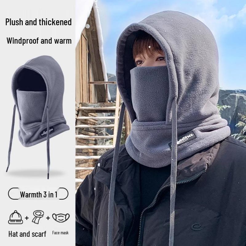 Женская зимняя шапка для верховой езды со встроенным снудом - Теплый, ветрозащитный подшлемник для электромобилей