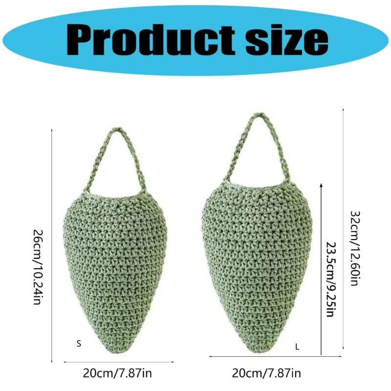 Large Crochet Wasp Nest Decoy Faux Hanging Fake Hornet Nest Wasp Intimidate for Outdoor Garden Yard Camping Eaves