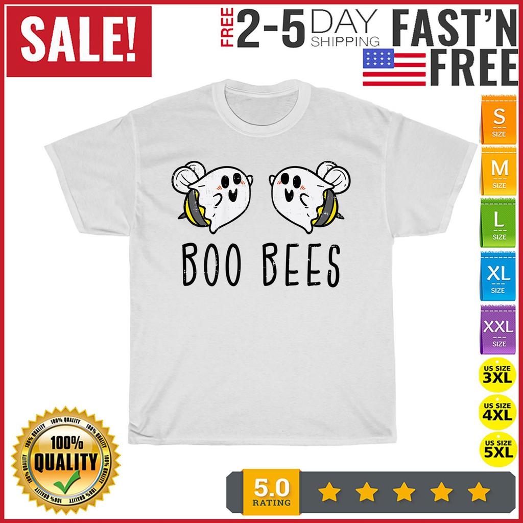 Boo Bees Ghosts Boobees Funny Halloween Costume Vintage T Shirt Mens Womens Tees Top Men Women NEW