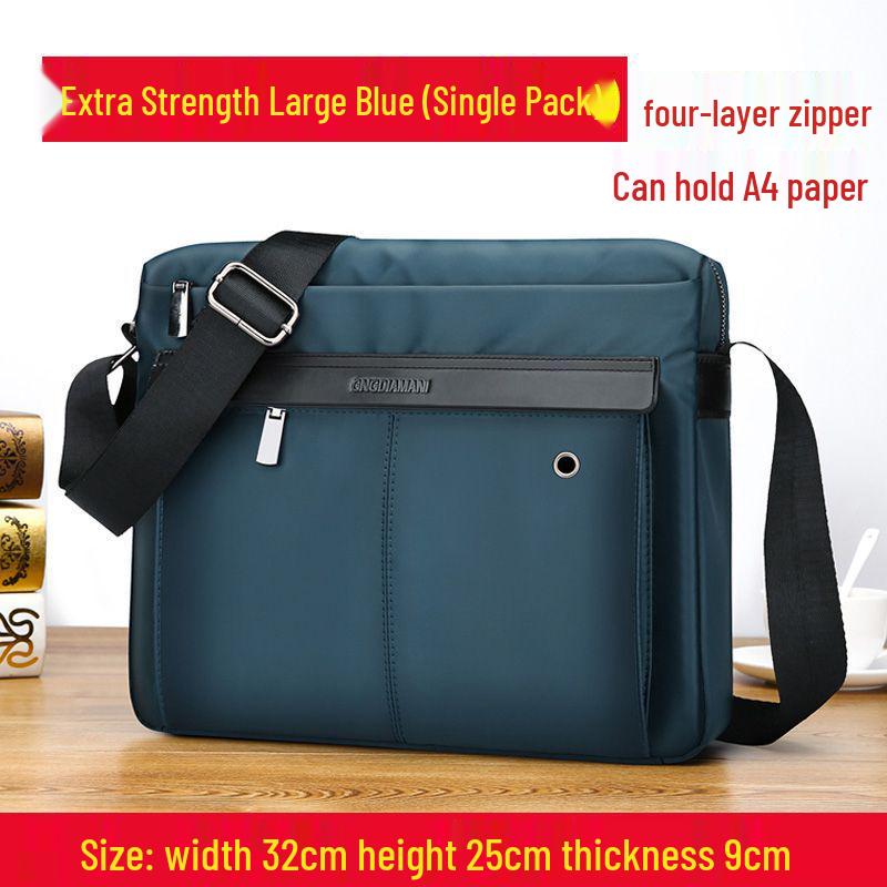 Men's Waterproof Oxford Cloth Crossbody Shoulder Bag - Large Capacity Canvas Messenger Backpack