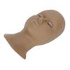 Eyelash Extension Mannequin Head Removable Eyelids High Simulation Silicone Lash Training Practice Head Coffee