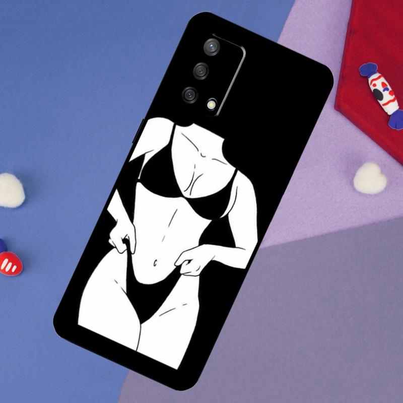 Sexy Nude Women Art Case For OPPO A96 A76 A16 A18 A58 A78 A98 A17 A77 A54 A57 S A74 A5 A9 A53 A52 A72 A15 A93