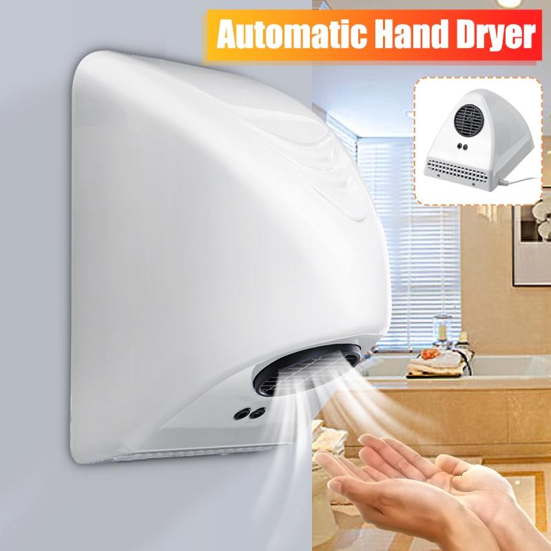 Умная сушилка для рук в отеле, 800 Вт, интеллектуальный контроль температуры, полностью автоматический инфракрасный датчик, устройство для сушки рук в ванной комнате