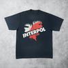Концертный тур группы Interpol Черная хлопковая футболка унисекс, размеры S-5XL